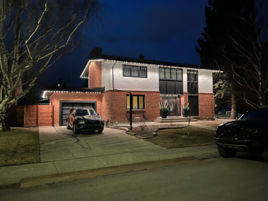 family home exterior lights transformation